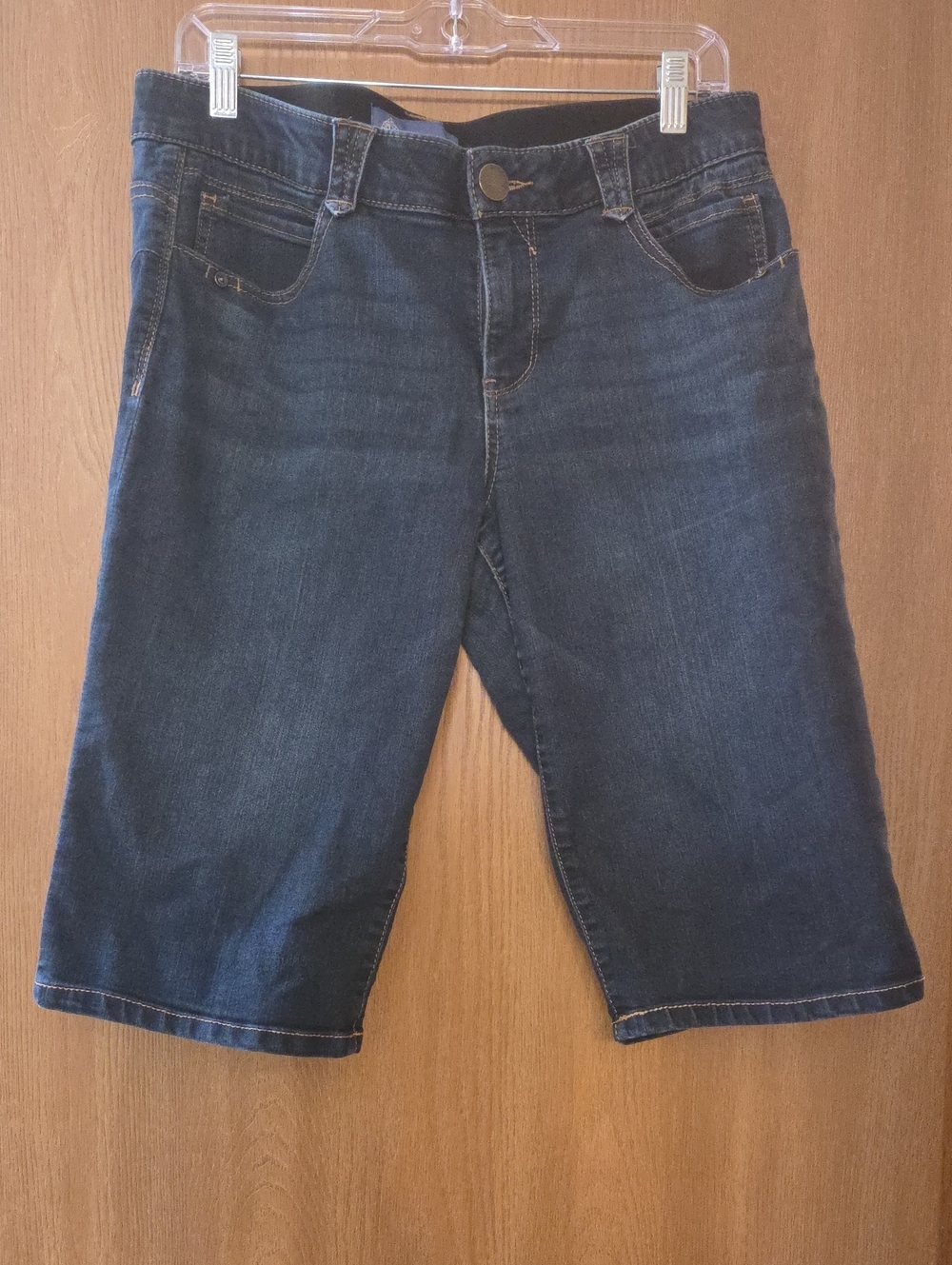 Democracy Dark Blue Denim Bermuda Shorts